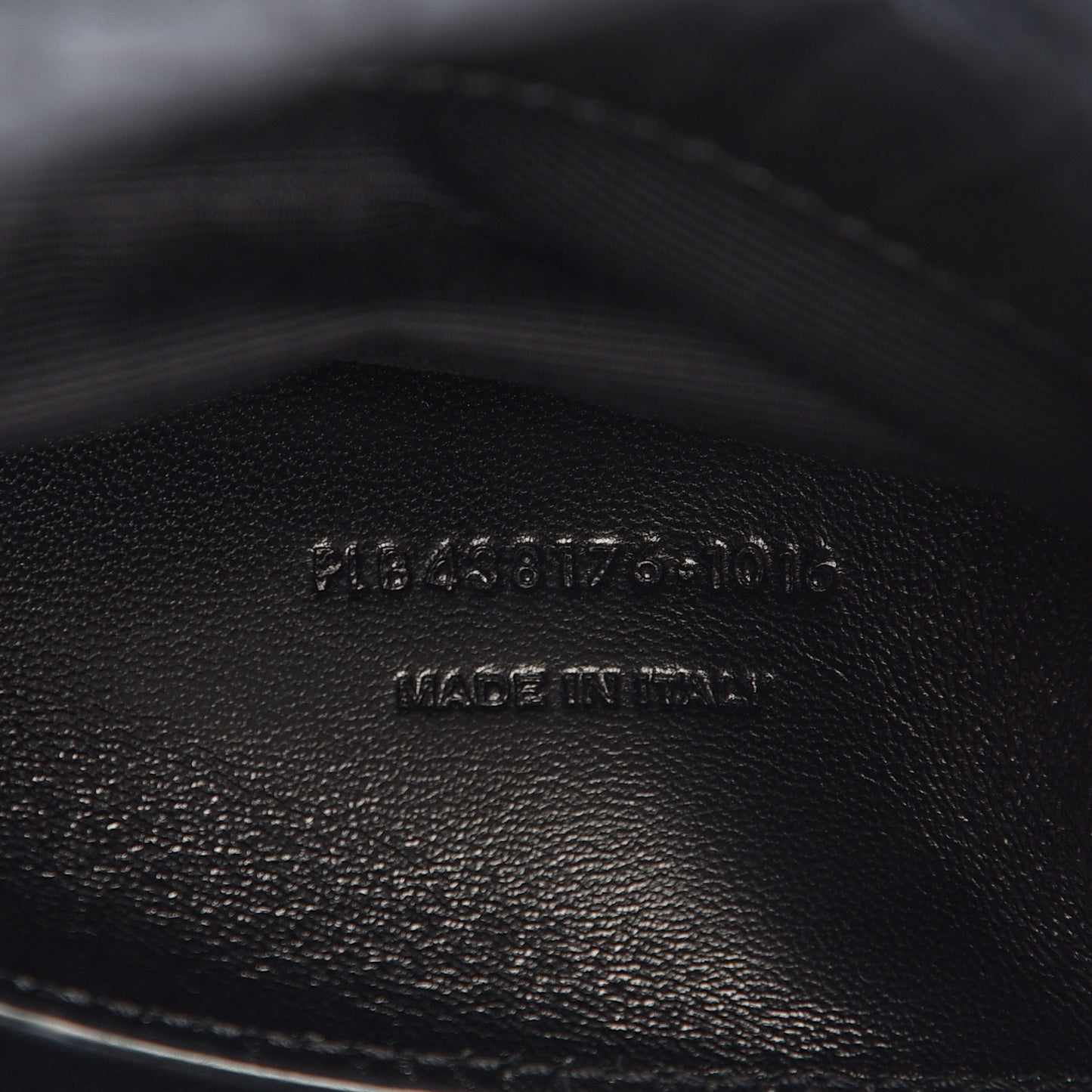 Calfskin Crocodile Embossed Medium West Hollywood Monogram Fold-Over Black