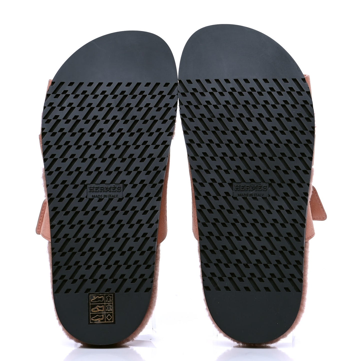 Suede Goatskin Woolskin Womens Chypre Sandals 38 Rose Aube