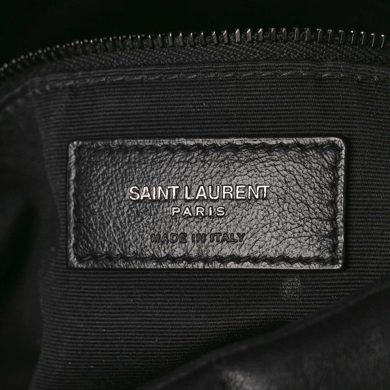 Saint Laurent Lambskin Quilted Monogram Monochrome Small Loulou Puffer Chain Satchel Black 6 of 12