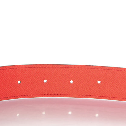 Hermes Swift Epsom 32mm Belt Strap 90 Vermilion Rose Jaipur 2 of 5