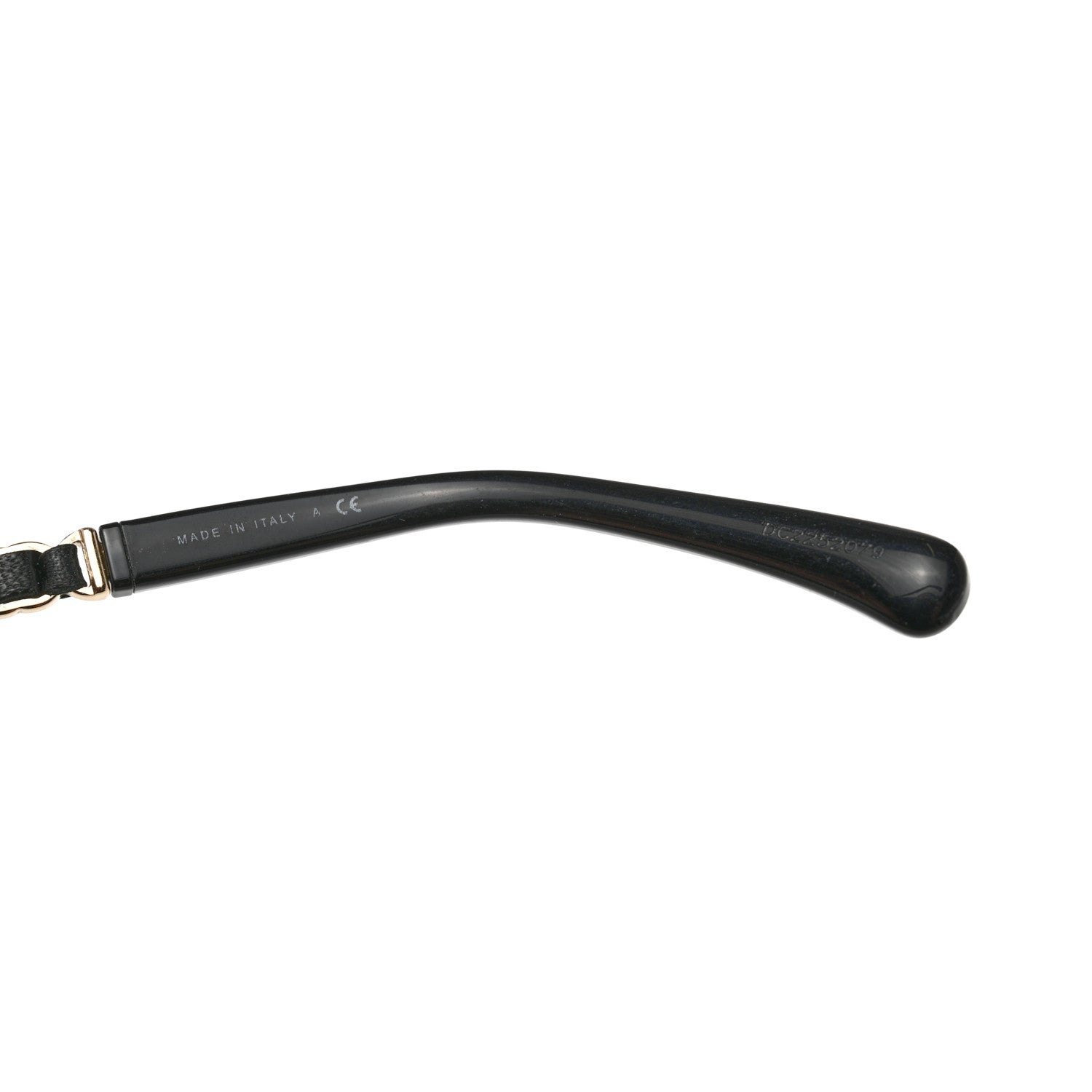 Chanel Metal Calfskin Round Chain Sunglasses 4265-Q Black 5 of 9