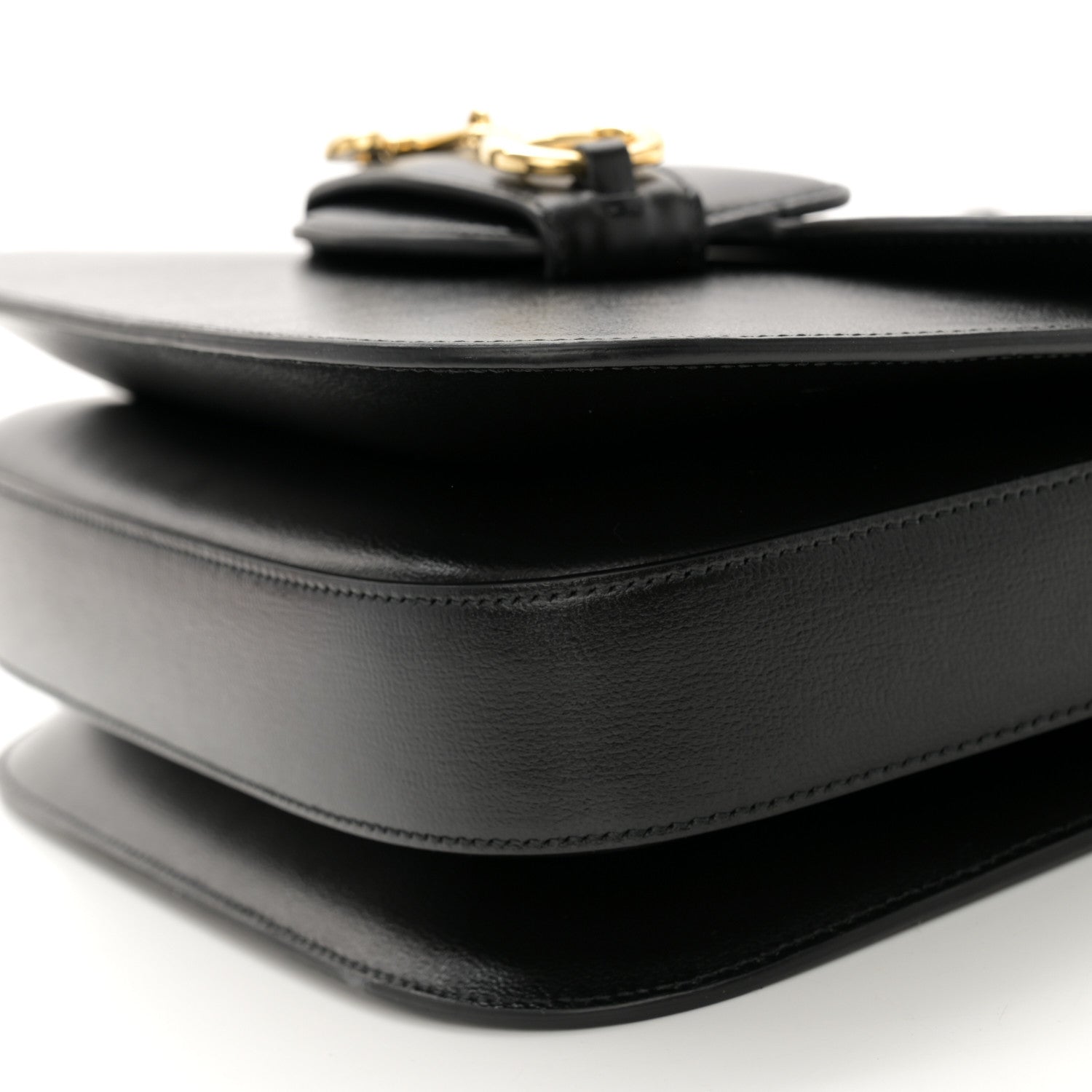Gucci Azalea Calfskin Horsebit 1955 Shoulder Bag Black 10 of 12
