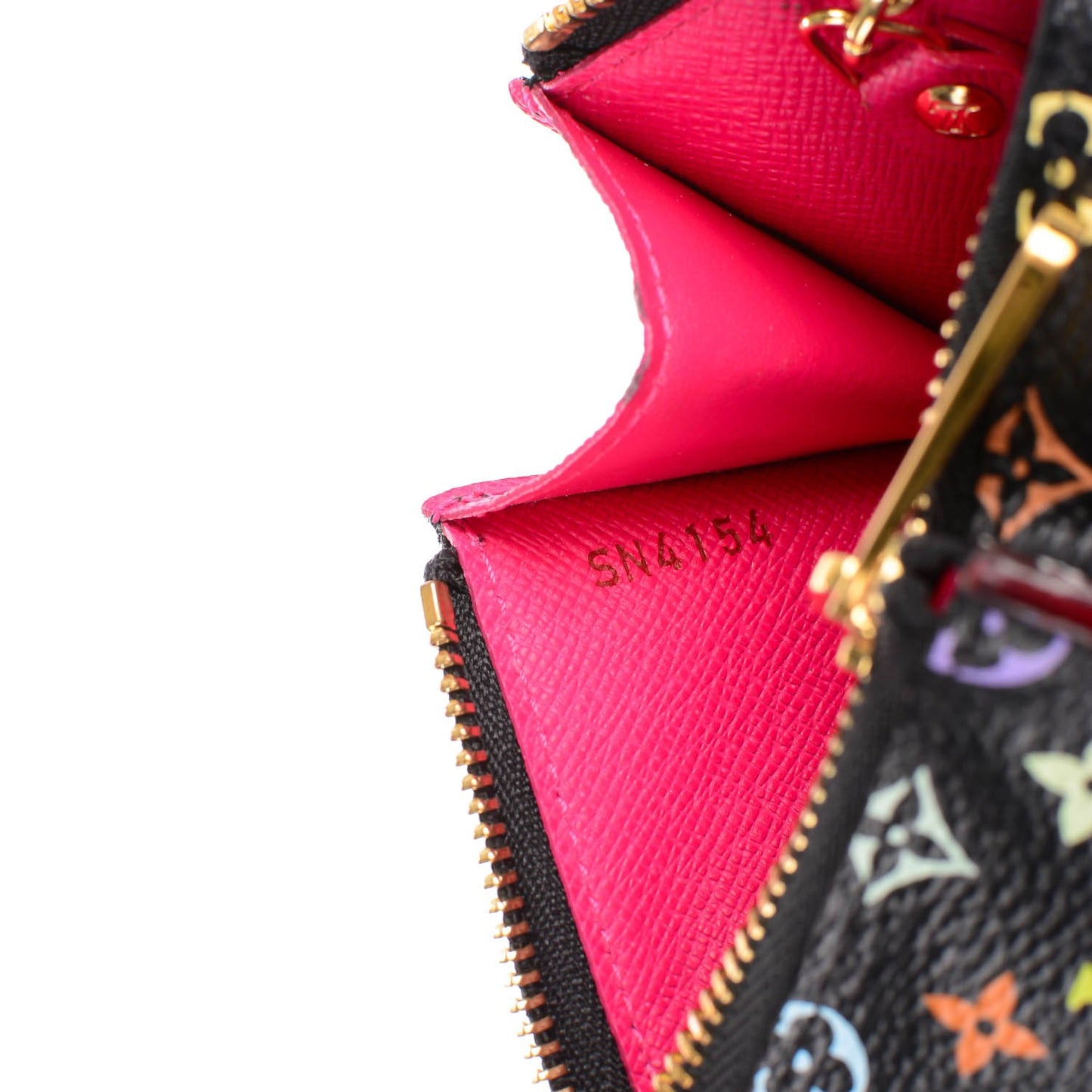 Monogram Multicolor Key Pouch Black Grenade
