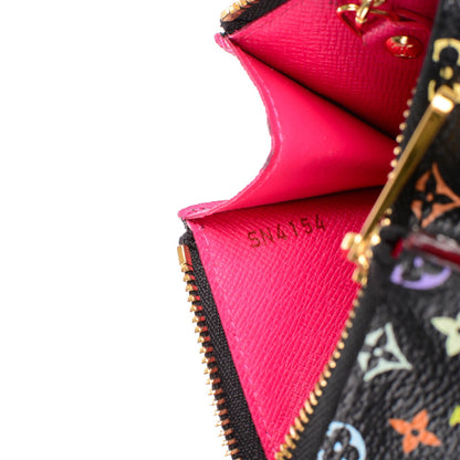 Louis Vuitton Monogram Multicolor Key Pouch Black Grenade 7 of 7