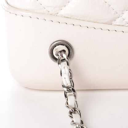 Chanel Patent Goatskin Quilted Small Gabrielle Backpack White 13 of 15
