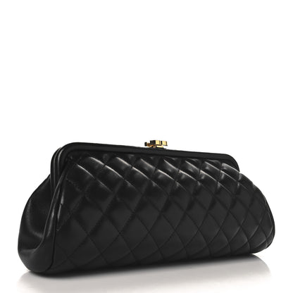 Chanel Lambskin Quilted Timeless Clutch Black 3 of 10