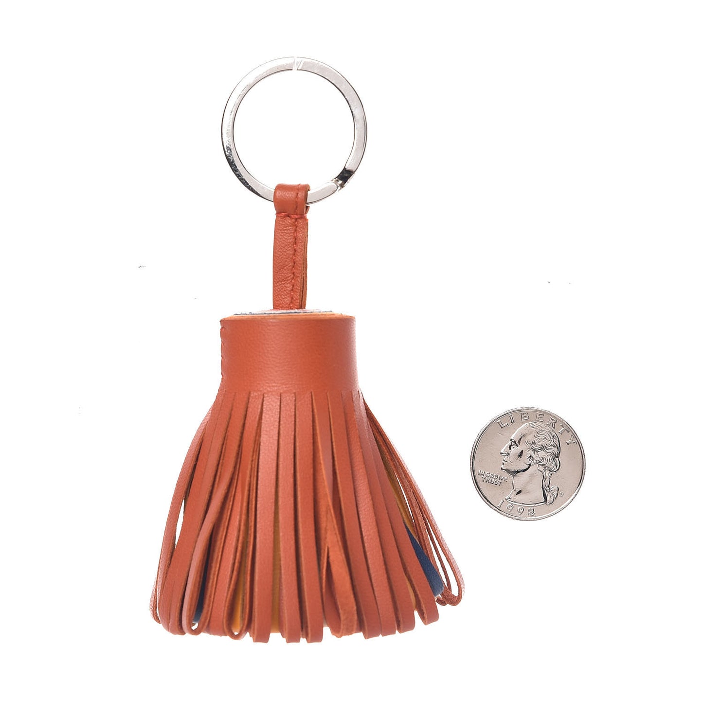 Lambskin Carmen Tassel Key Holder Cornaline Jaune D'Or Bleu Orange Pale Rose Rouge
