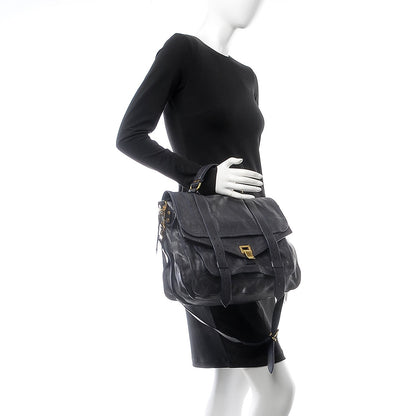 Proenza Schouler Lambskin Large PS1 Satchel Midnight 2 of 12