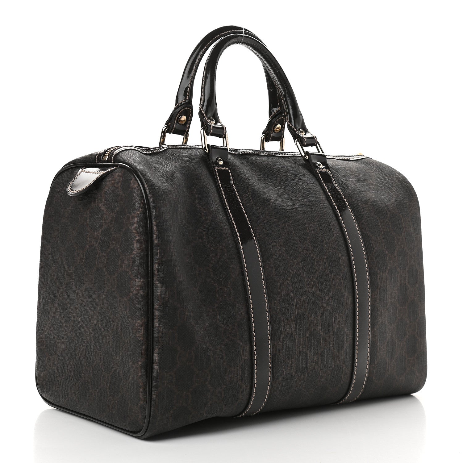 Gucci GG Supreme Monogram Medium Boston Dark Brown 3 of 9
