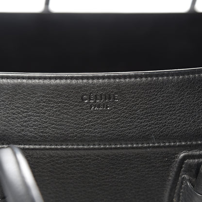 Celine Supple Calfskin Medium Phantom Luggage Black 6 of 11
