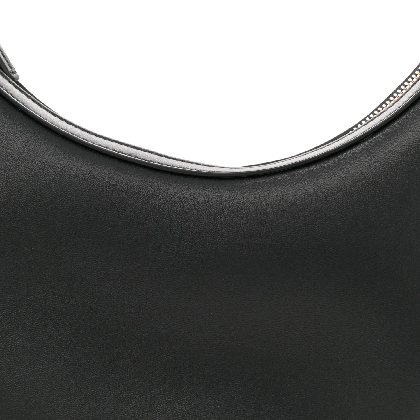 Smooth Calfskin Hula Hoop Shoulder Bag Black