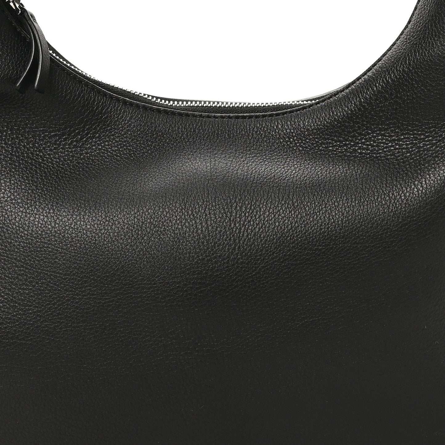 Grained Calfskin Small Everyday Shoulder Bag Black