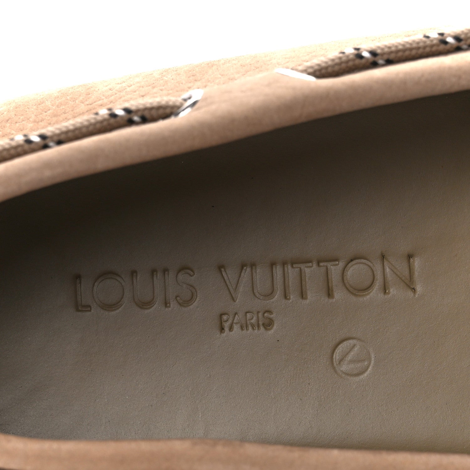 Louis Vuitton Suede Mens Arizona Car Shoe Moccasin Loafers 12 Taupe 7 of 11