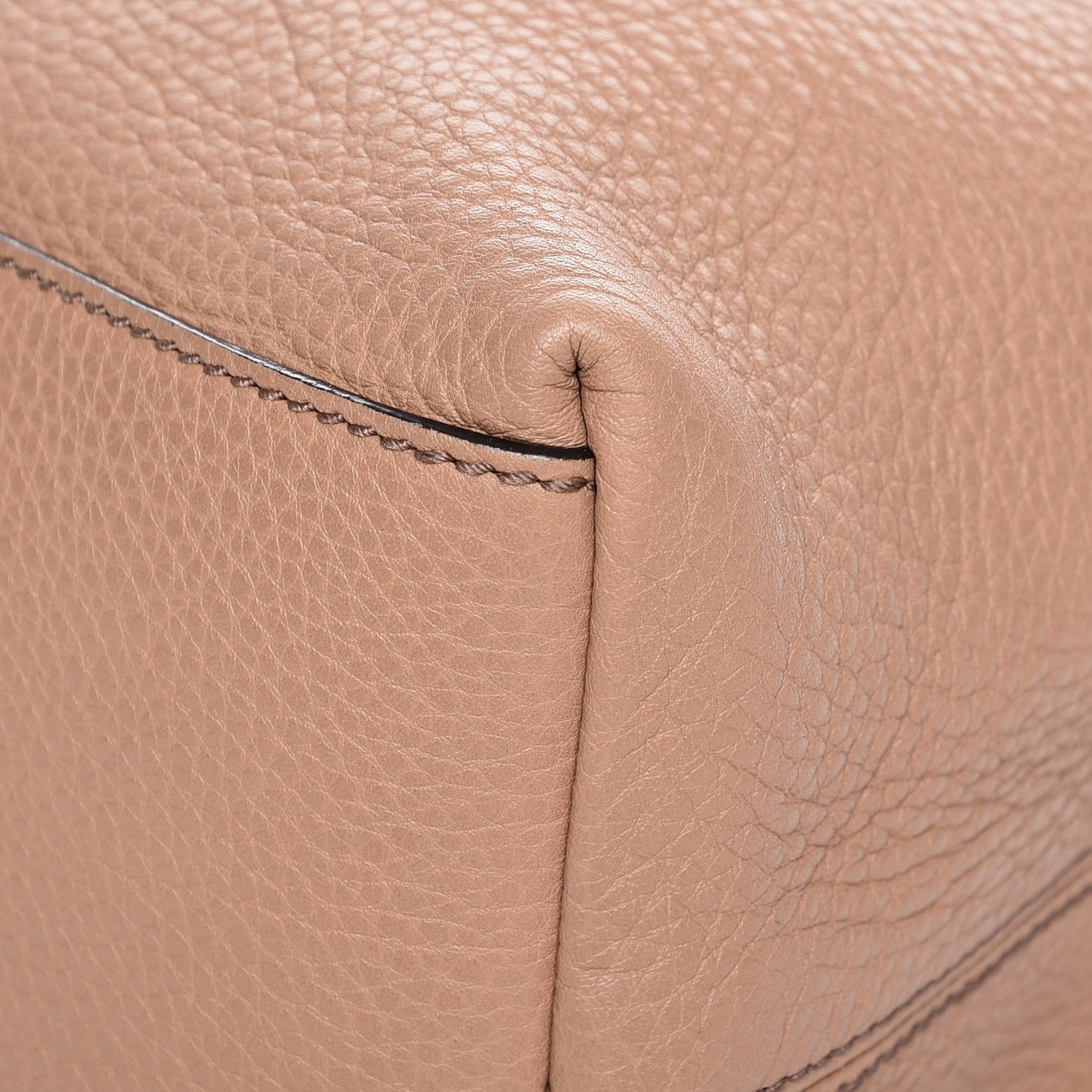 Gucci Pebbled Calfskin Medium Soho Chain Shoulder Bag Rose Beige 14 of 14