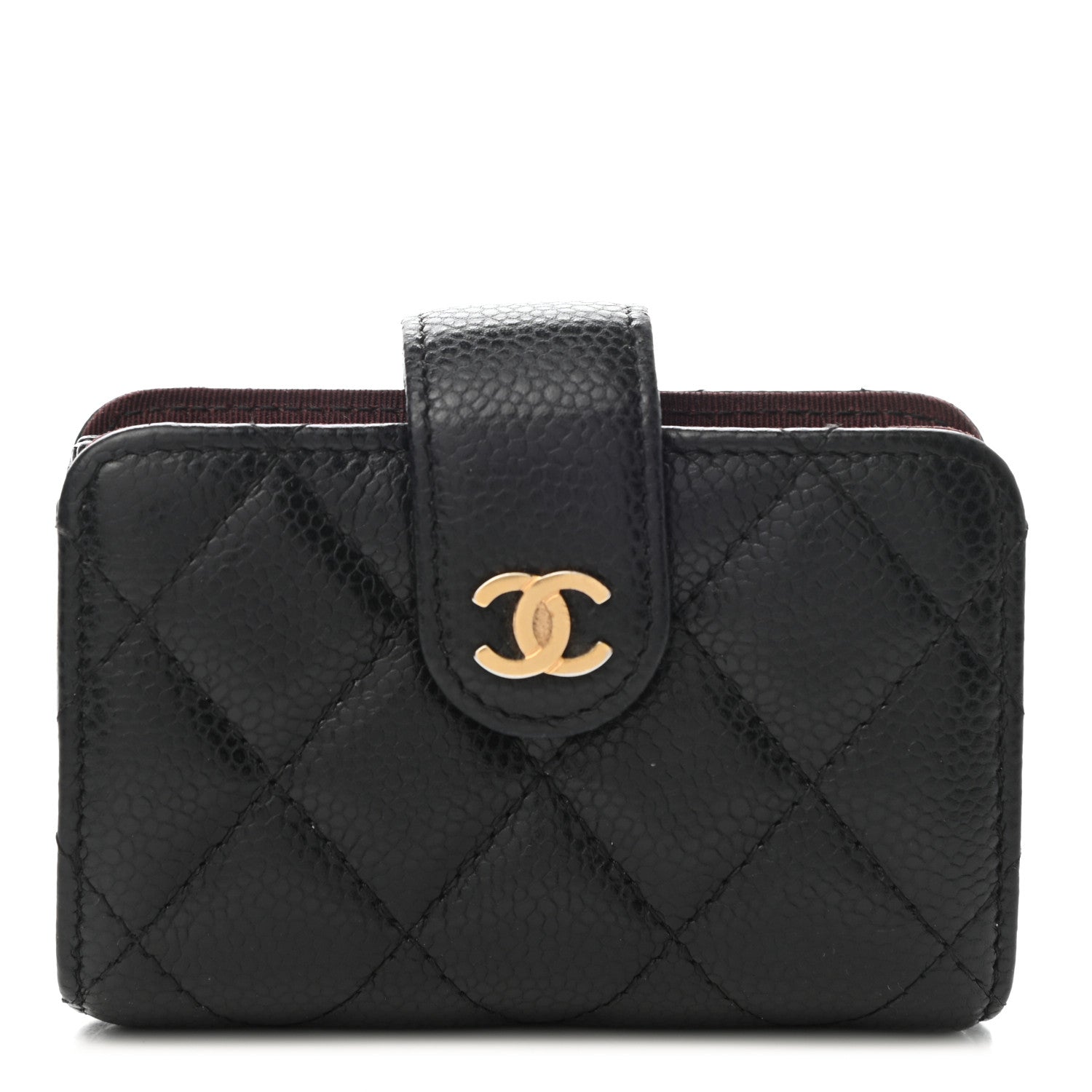 Chanel Caviar Quilted Gusseted Card Holder Black 1 of 7