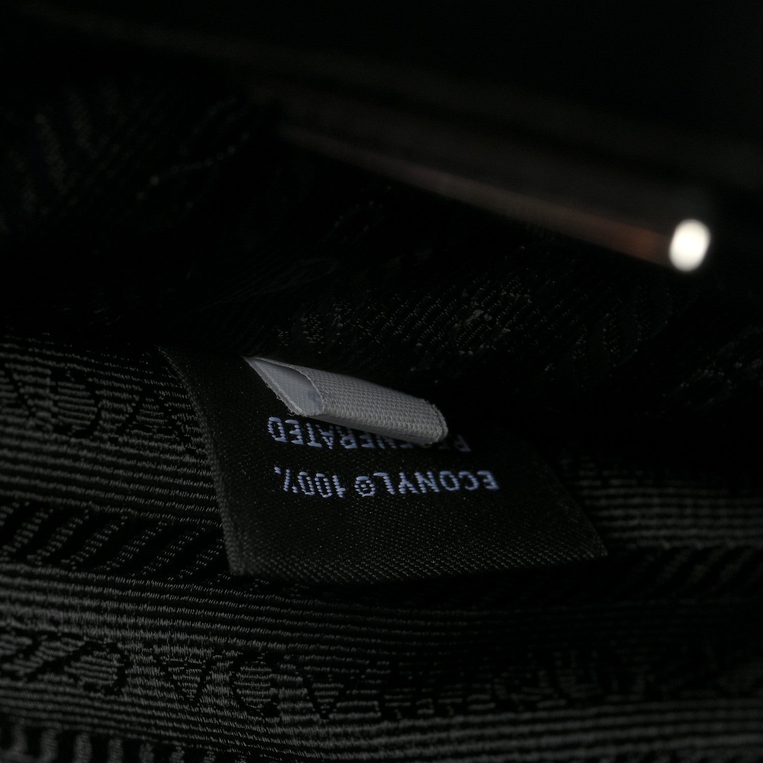 Prada Re-Nylon Saffiano Mini Pocket Single Snap Buckle Messenger Bag Black 7 of 10