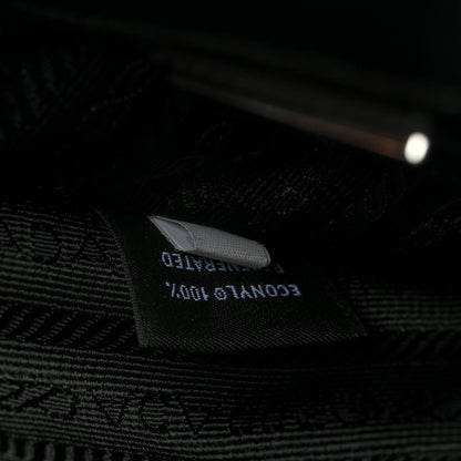 Prada Re-Nylon Saffiano Mini Pocket Single Snap Buckle Messenger Bag Black 7 of 10