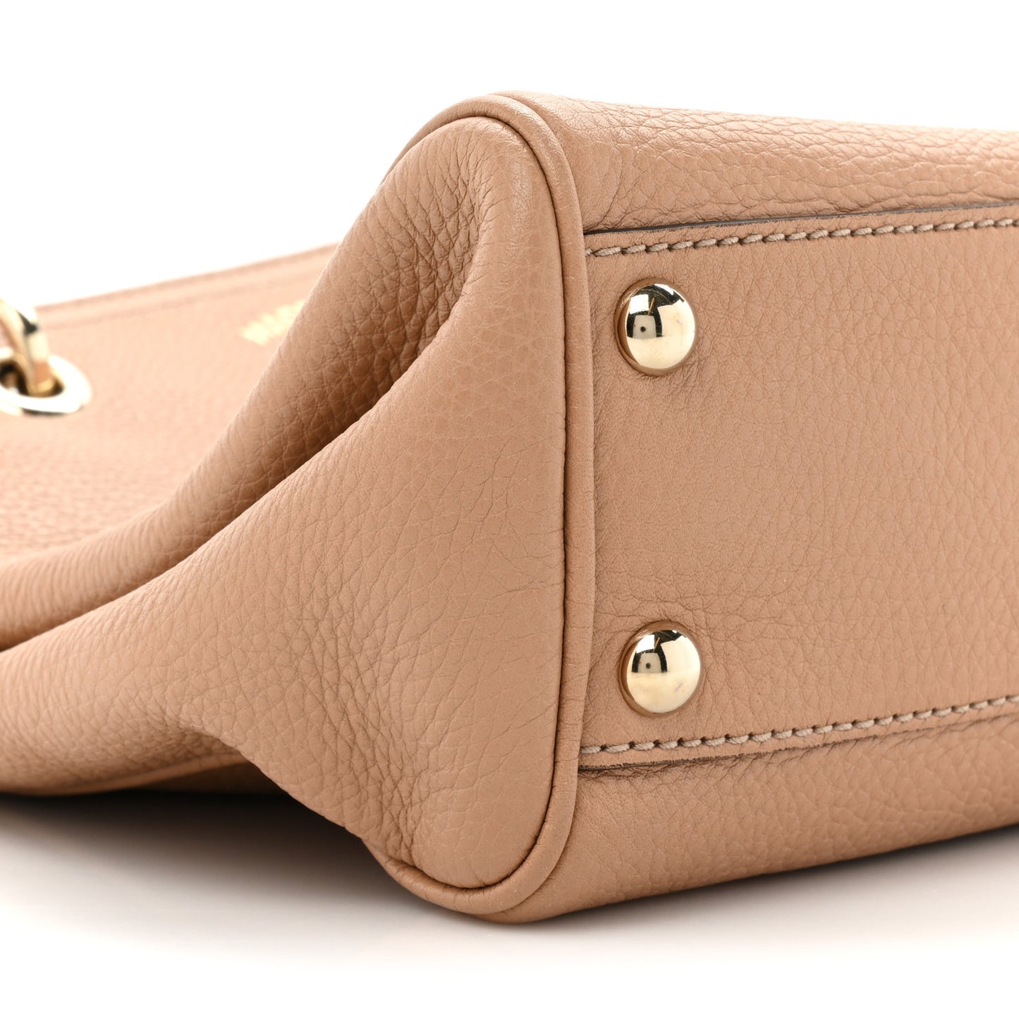 Calfskin Small Bamboo Shopper Tote Camelia
