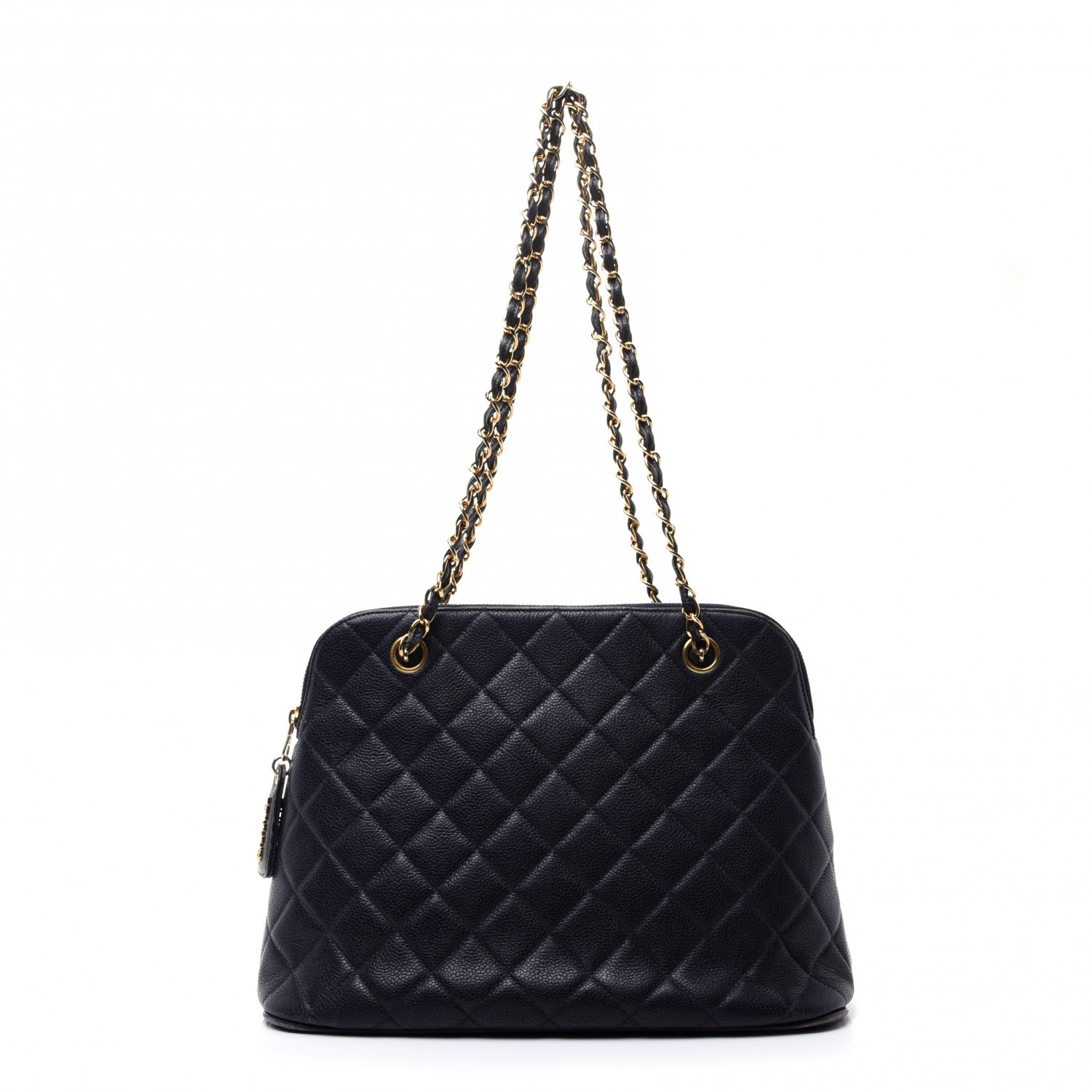 Chanel Caviar CC Tote Navy 1 of 16