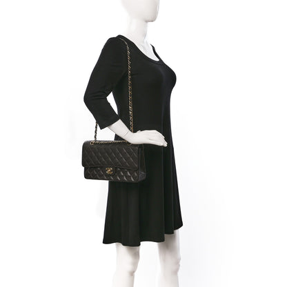 Chanel Caviar Quilted Medium Double Flap Dark Brown 2 of 10