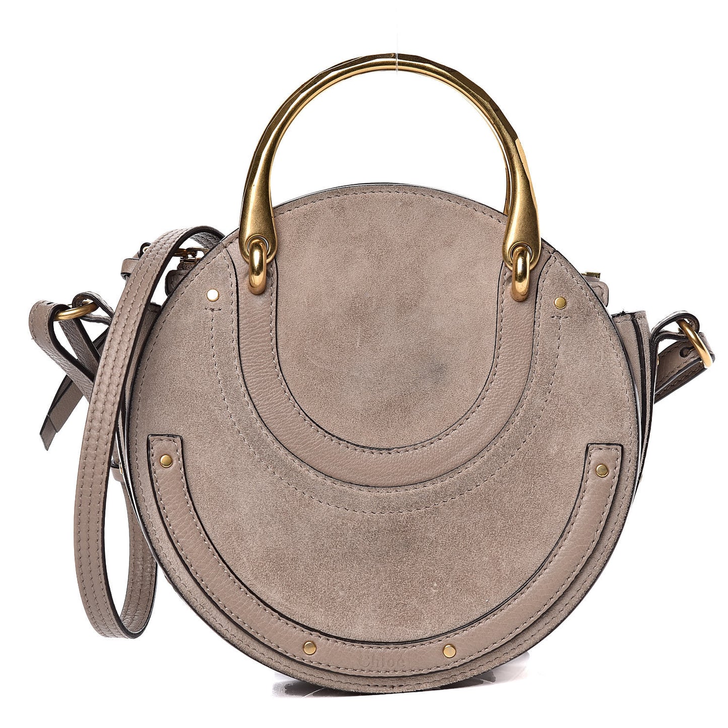 Calfskin Suede Small Pixie Bag Motty Grey