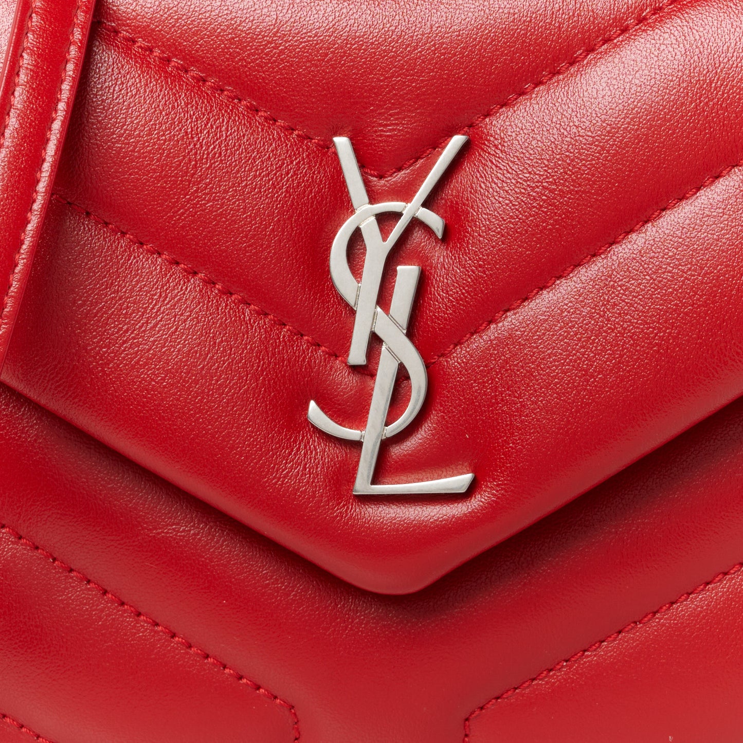 Calfskin Y Quilted Monogram Toy Loulou Crossbody Bag Rouge Eros