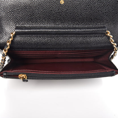 Chanel Caviar Quilted Wallet On Chain WOC Black 5 of 9