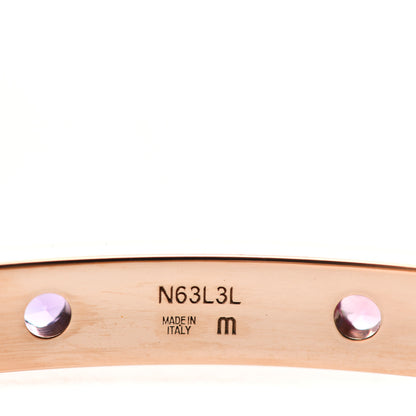 Bulgari 18K Rose Gold Amethyst Pink Sapphire BVLGARI BVLGARI Bangle Bracelet M 4 of 6