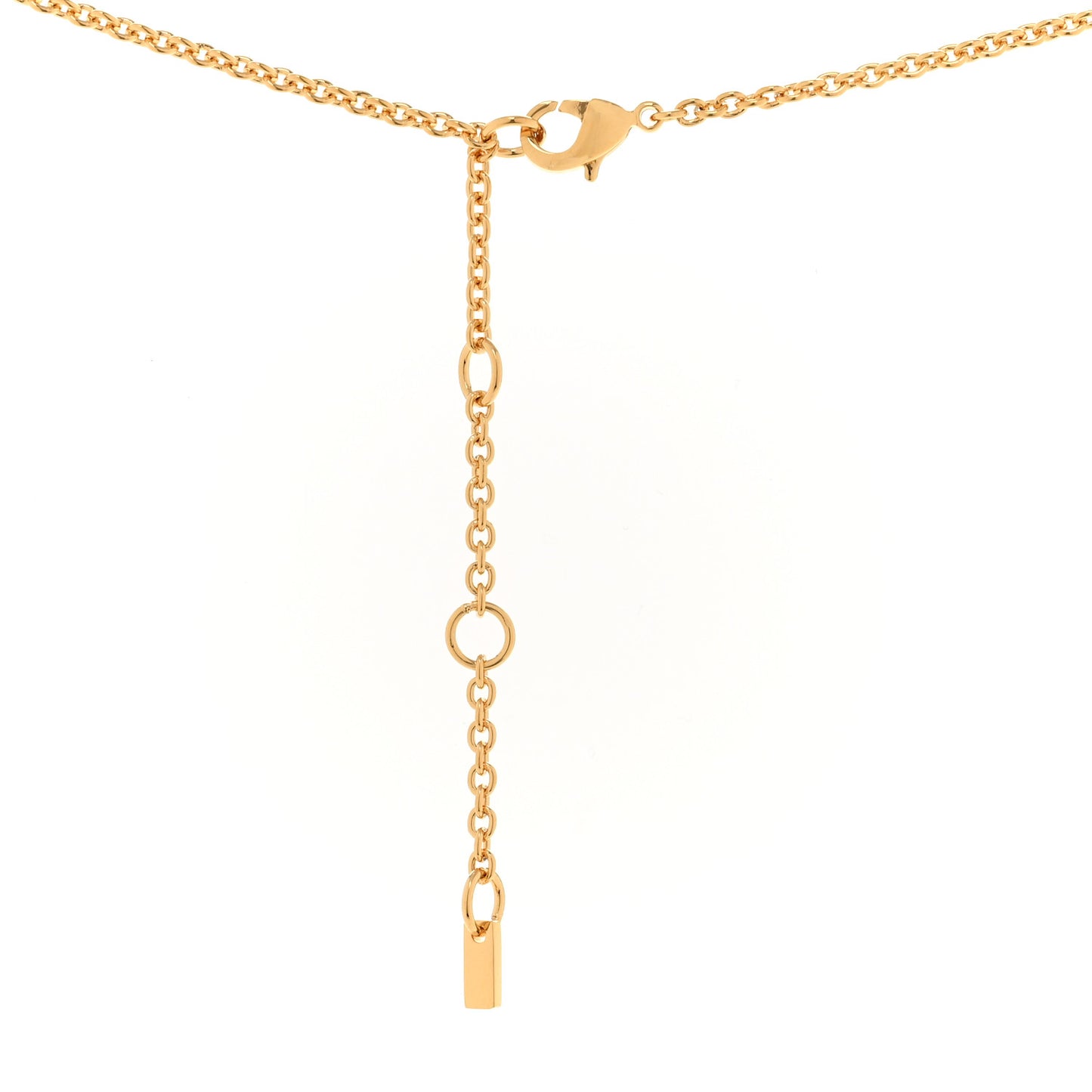 Bronze Baguette Necklace Gold