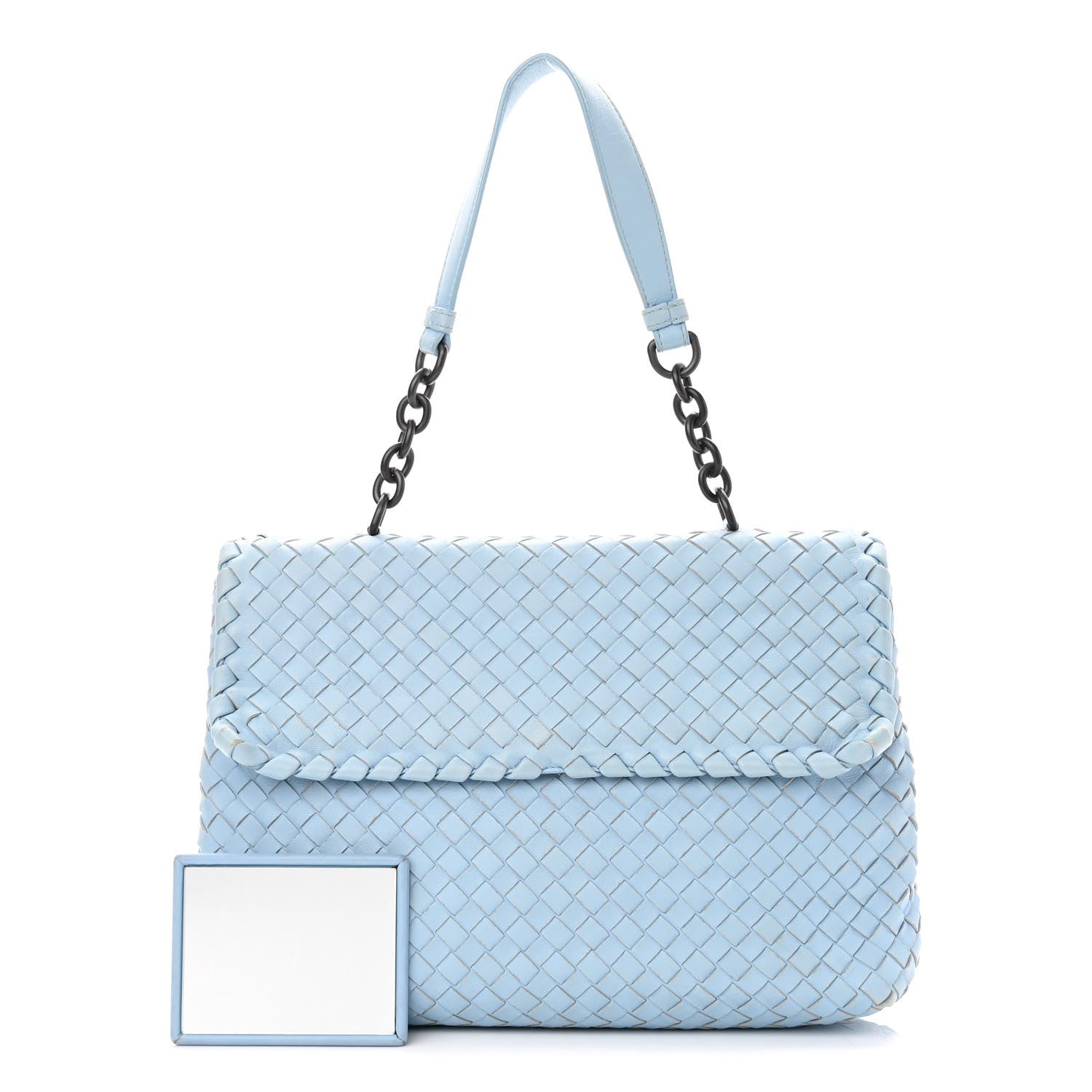 Bottega Veneta Nappa Intrecciato Large Olimpia Bag Light Blue 1 of 12