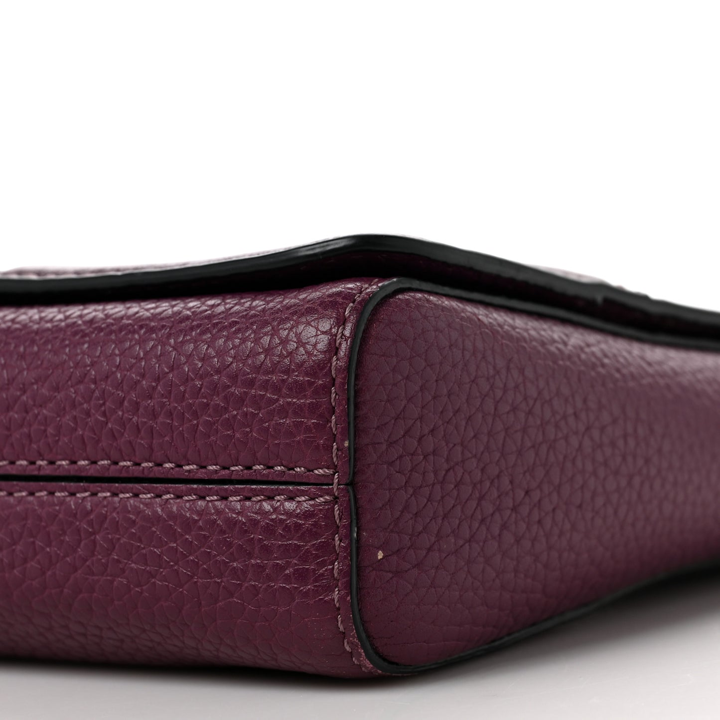 Grained Calfskin Crossbody Blackberry