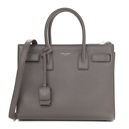 Saint Laurent Grained Calfskin Baby Sac De Jour Fog 1 of 15