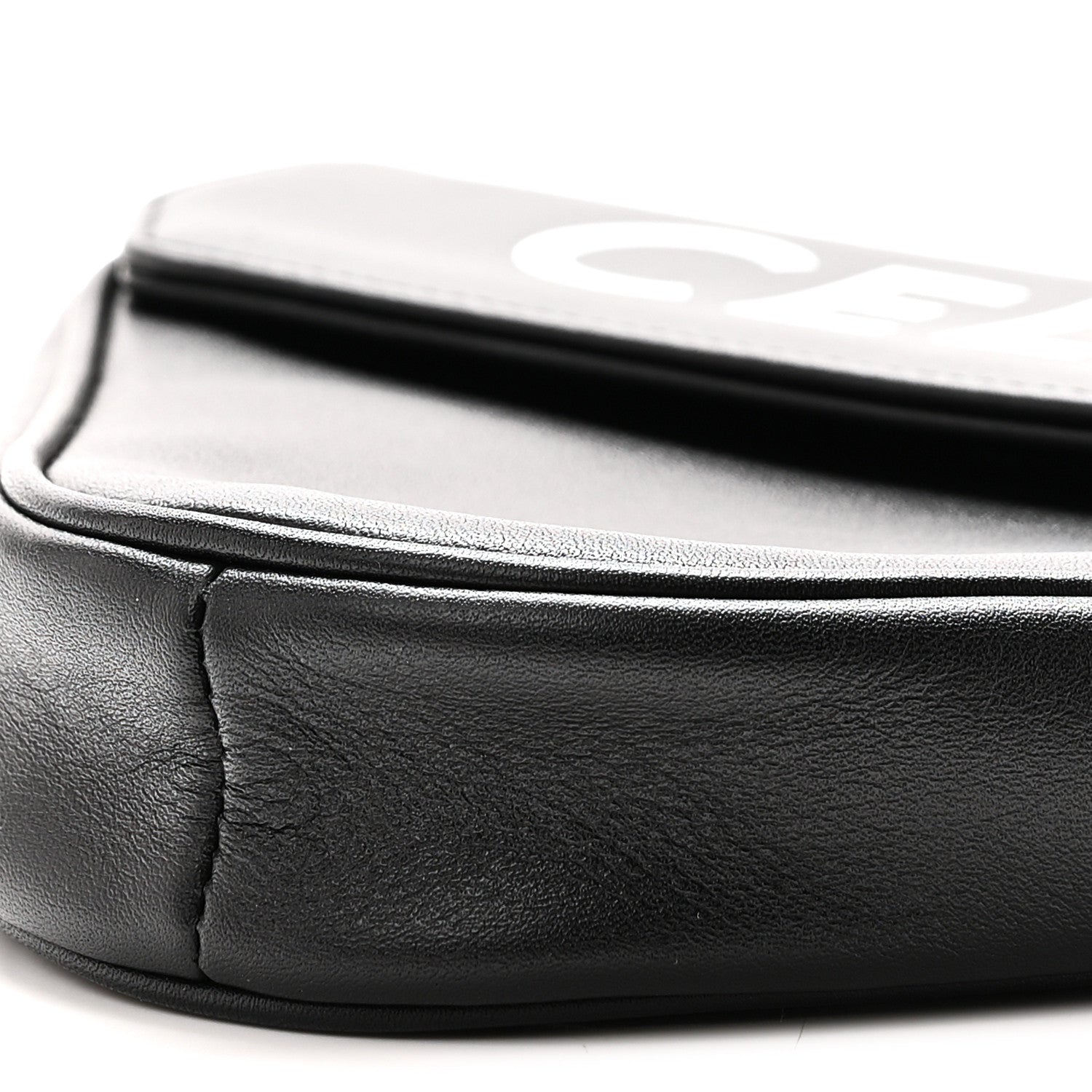 Celine Smooth Calfskin Triangle Crossbody Bag Black 10 of 10
