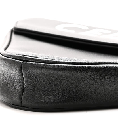 Celine Smooth Calfskin Triangle Crossbody Bag Black 10 of 10