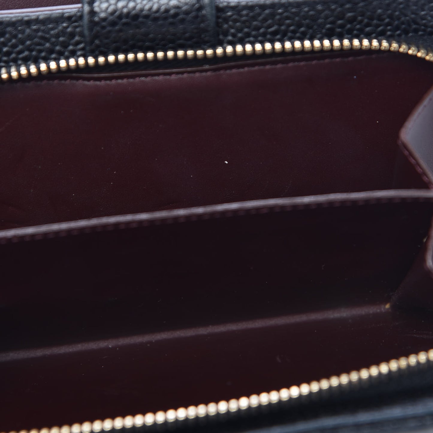 Caviar Quilted Zipped Pocket Wallet Black