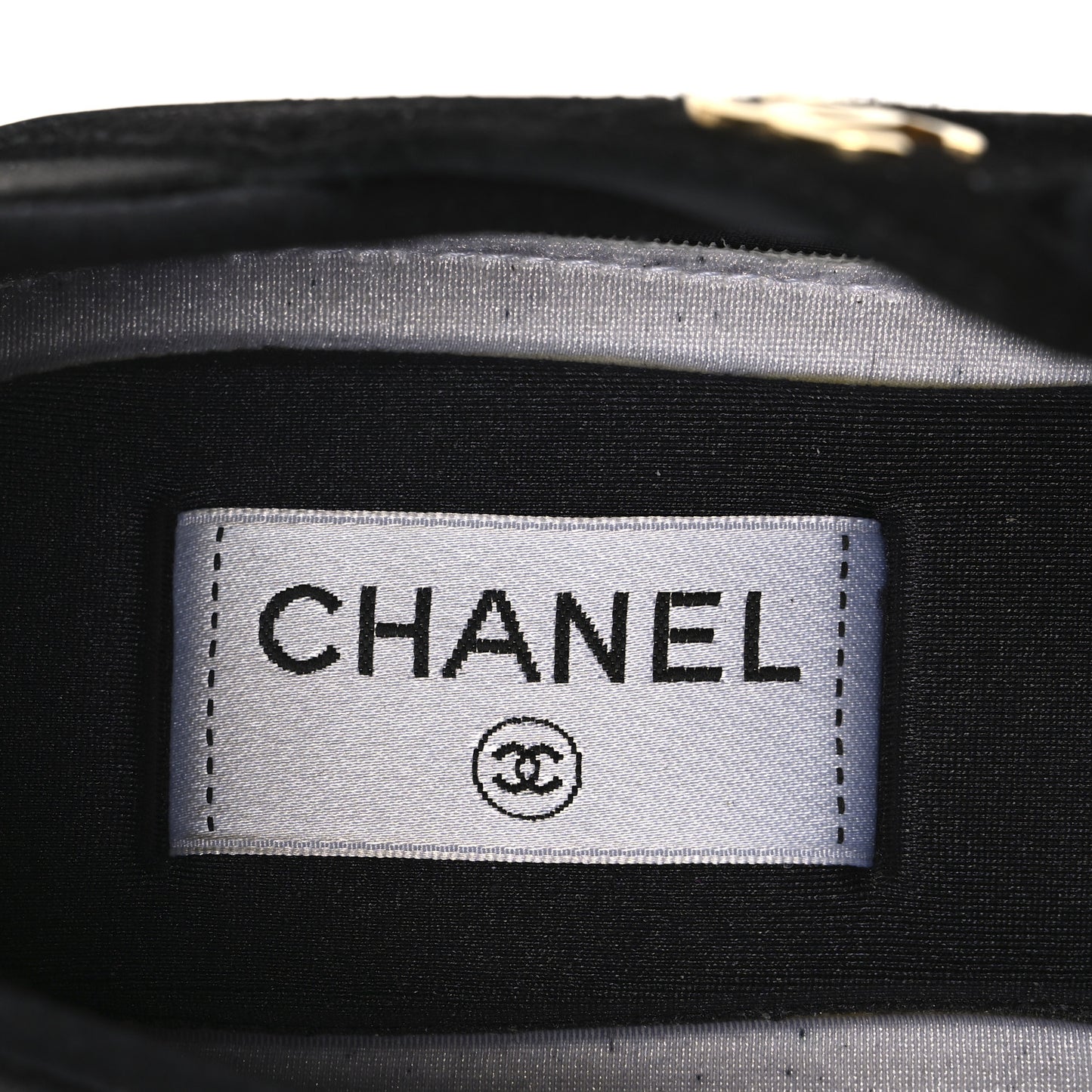 Velvet Calfskin Mixed Fibers CC Sneakers 39.5 Black