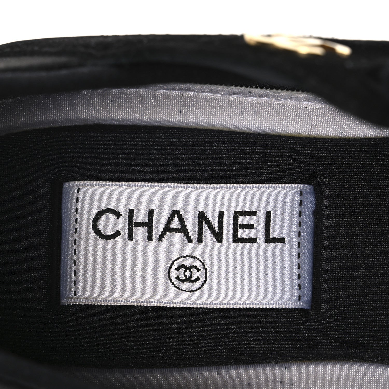 Chanel Velvet Calfskin Mixed Fibers CC Sneakers 39.5 Black 9 of 10