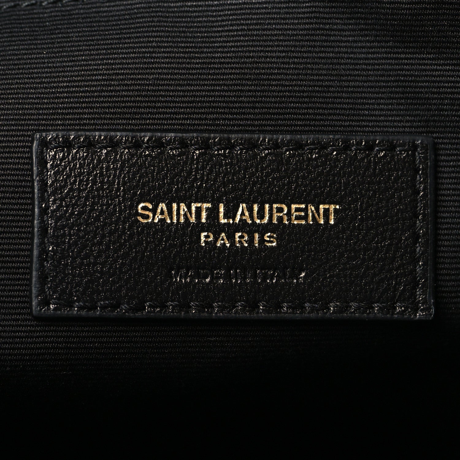 Saint Laurent Lambskin Quilted Cassandre Cosmetic Pouch Black 6 of 8