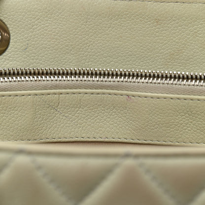 Chanel Caviar Quilted Grand Shopping Tote GST Ecru 13 of 15
