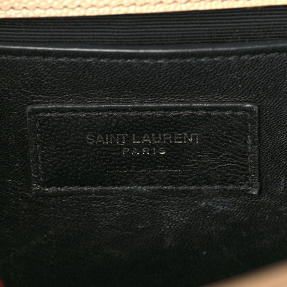 Saint Laurent Grain De Poudre Small Monogram Kate Satchel Dark Beige 6 of 14