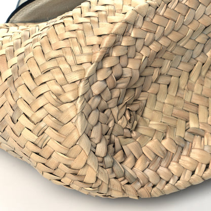 Chloe Raffia Calfskin Marcie Basket White 9 of 10
