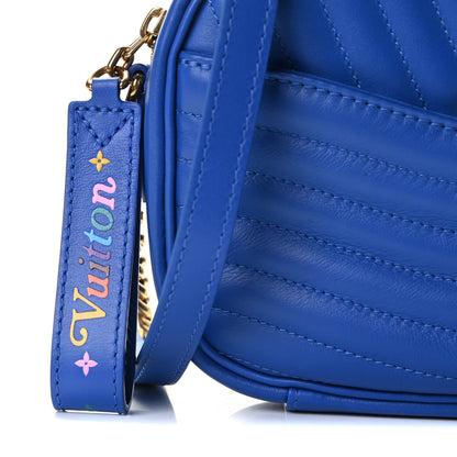 Louis Vuitton Calfskin New Wave Camera Bag Bleu Neon 8 of 10