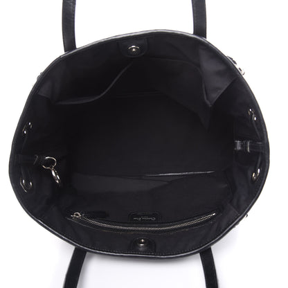 Christian Dior Coated Canvas Cannage Medium Panarea Tote Black 5 of 16