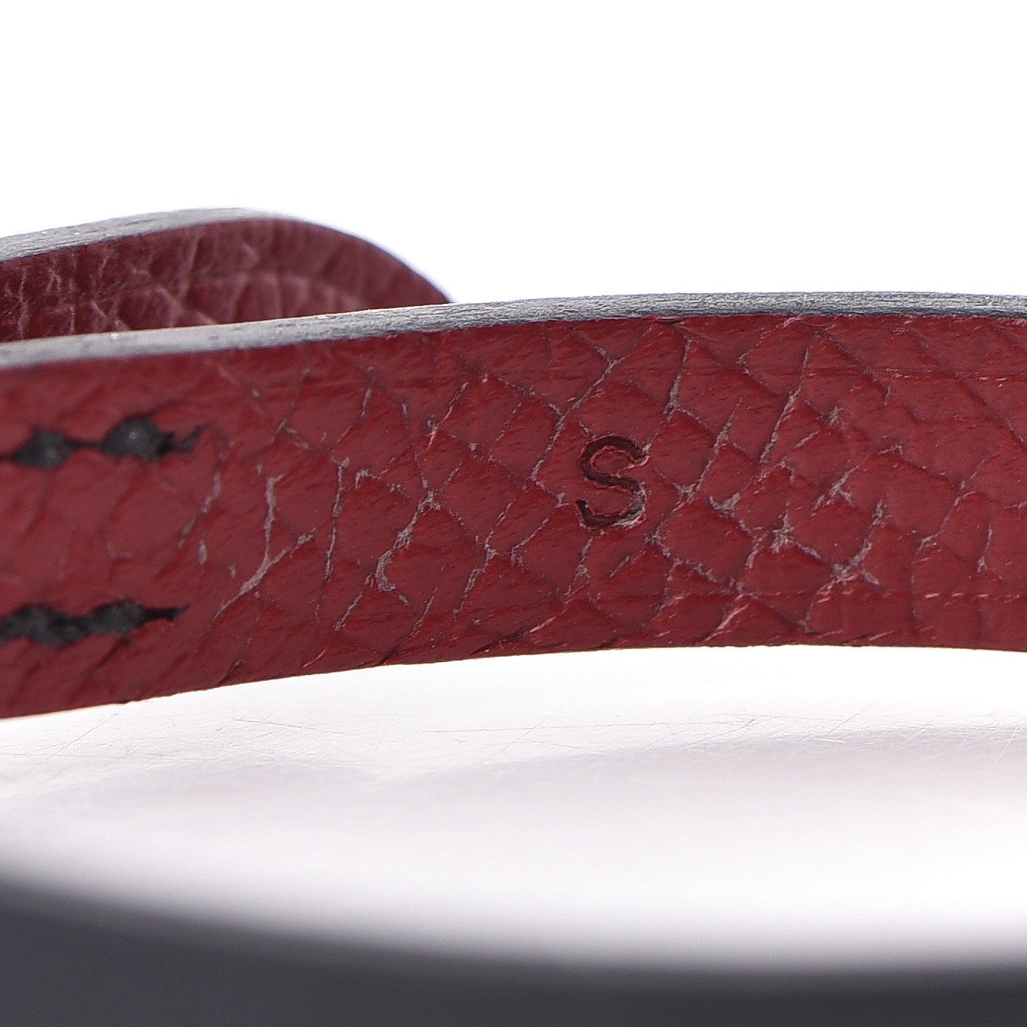 Hermes Swift Epsom Behapi Single Tour Bracelet S Indigo Rouge H 5 of 5