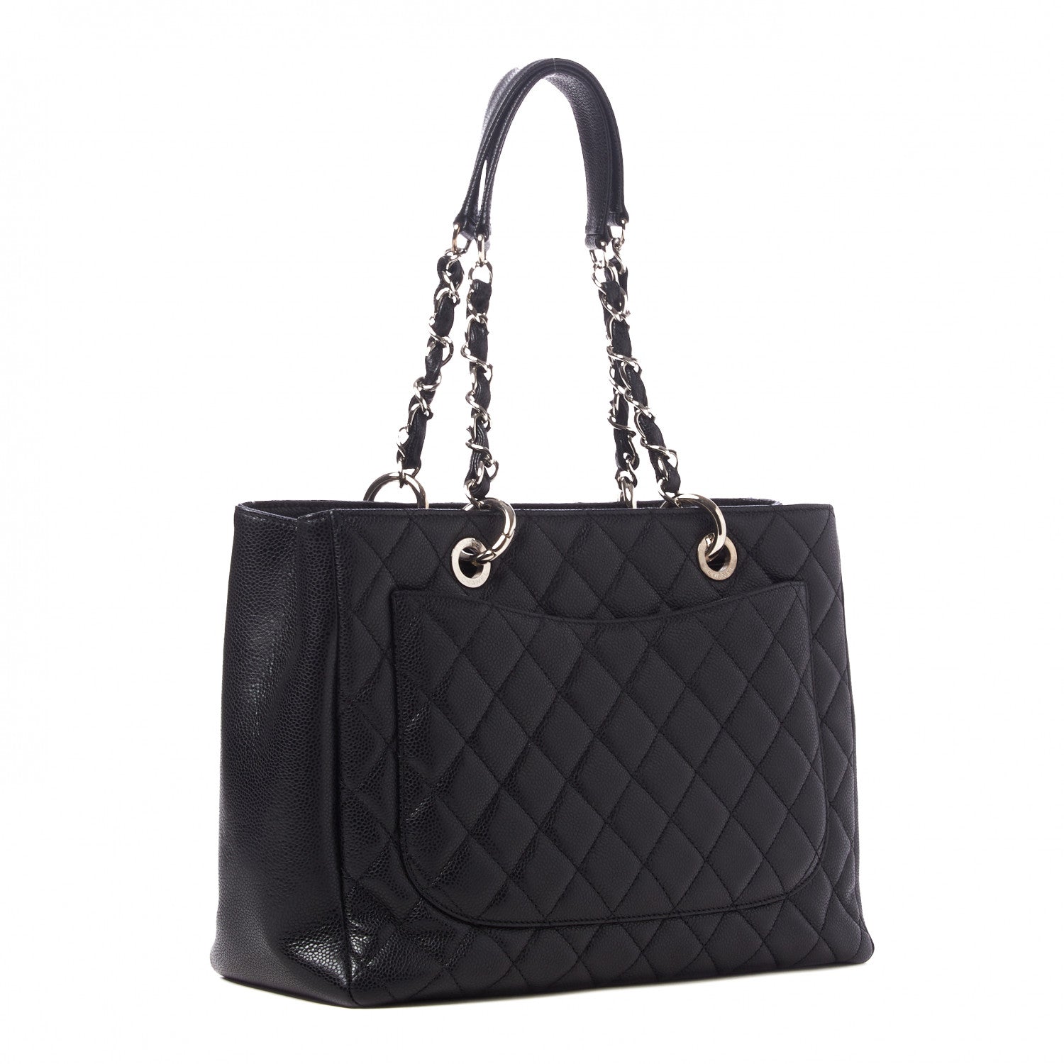 Chanel Caviar Quilted Grand Shopping Tote GST Black 2 of 9