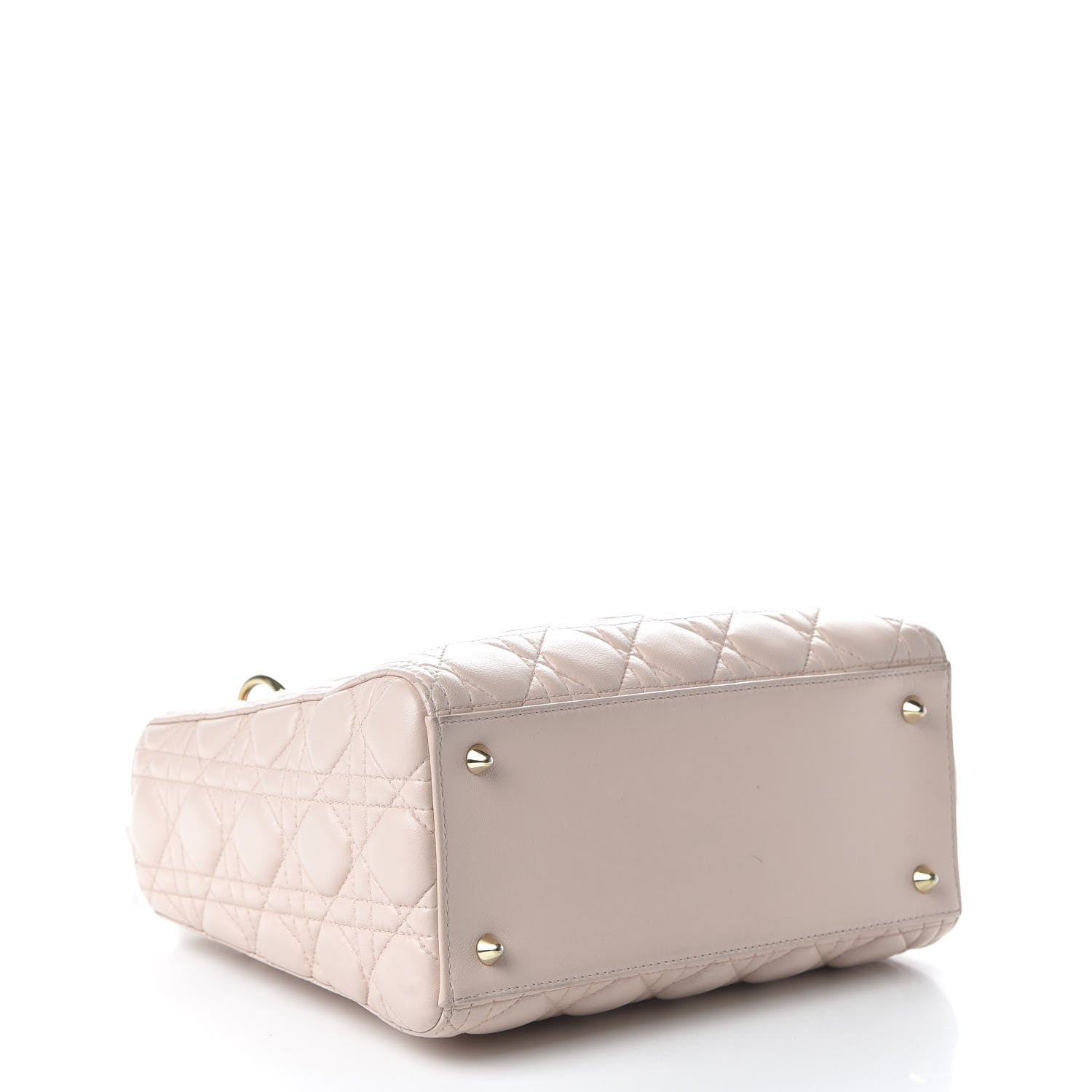 Christian Dior Lambskin Cannage Medium Lady Dior Light Pink 5 of 12