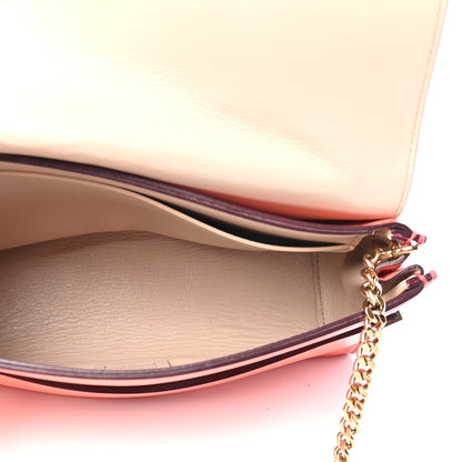 Chloe Lambskin Medium Elle Chain Clutch Coral Pop 5 of 9