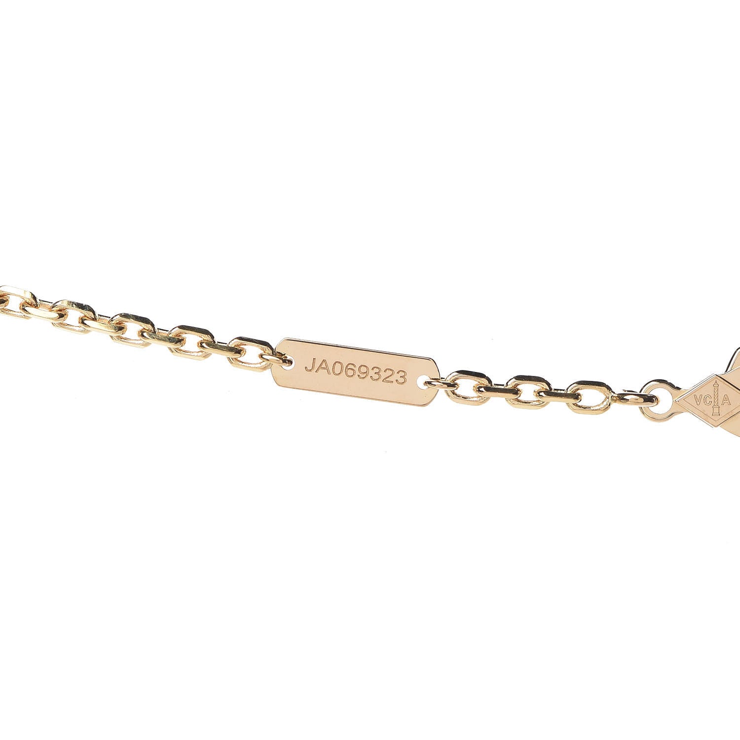 Van Cleef & Arpels 18K Yellow Gold Byzantine Alhambra Pendant Necklace 8 of 8