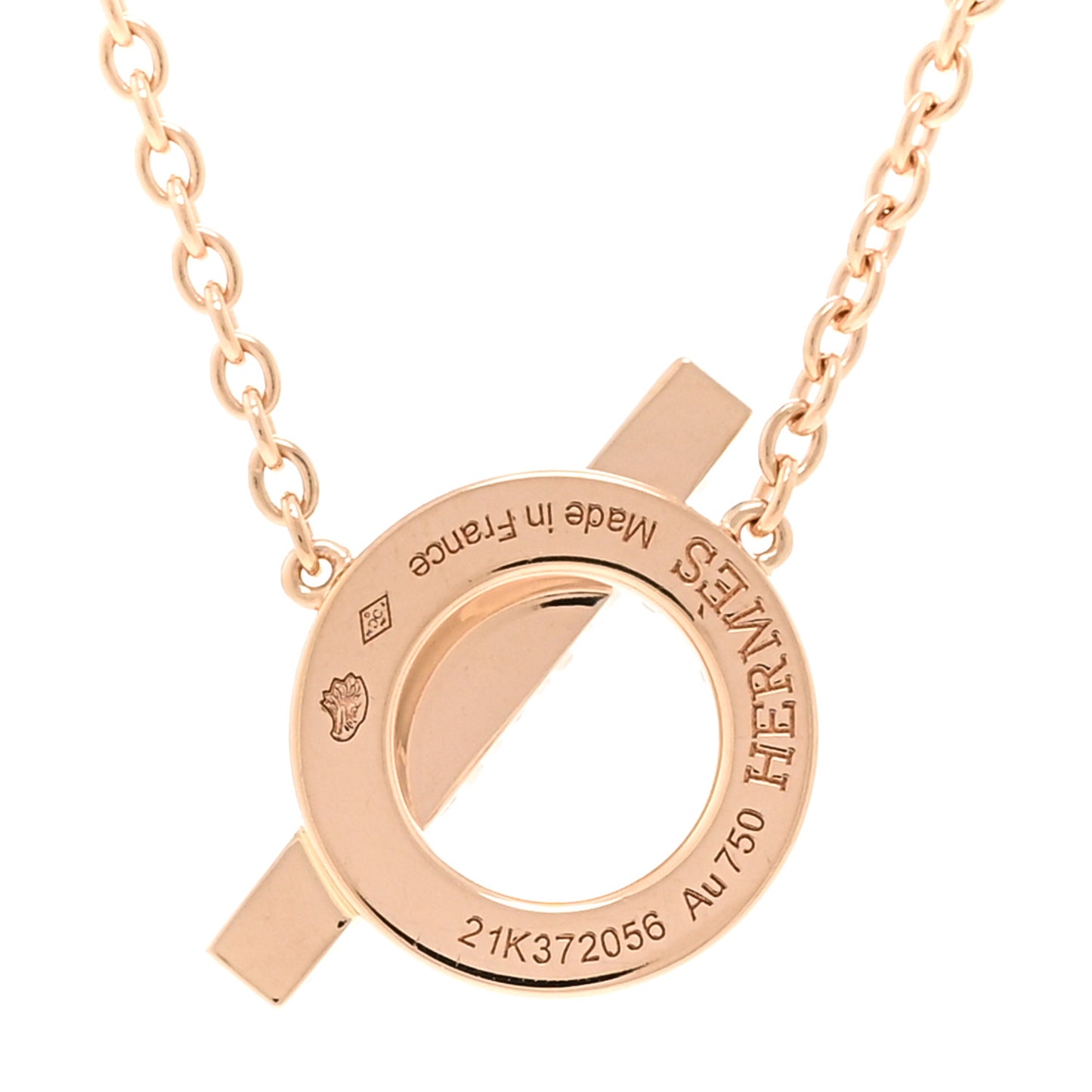 18K Rose Gold Diamond Finesse Pendant Necklace