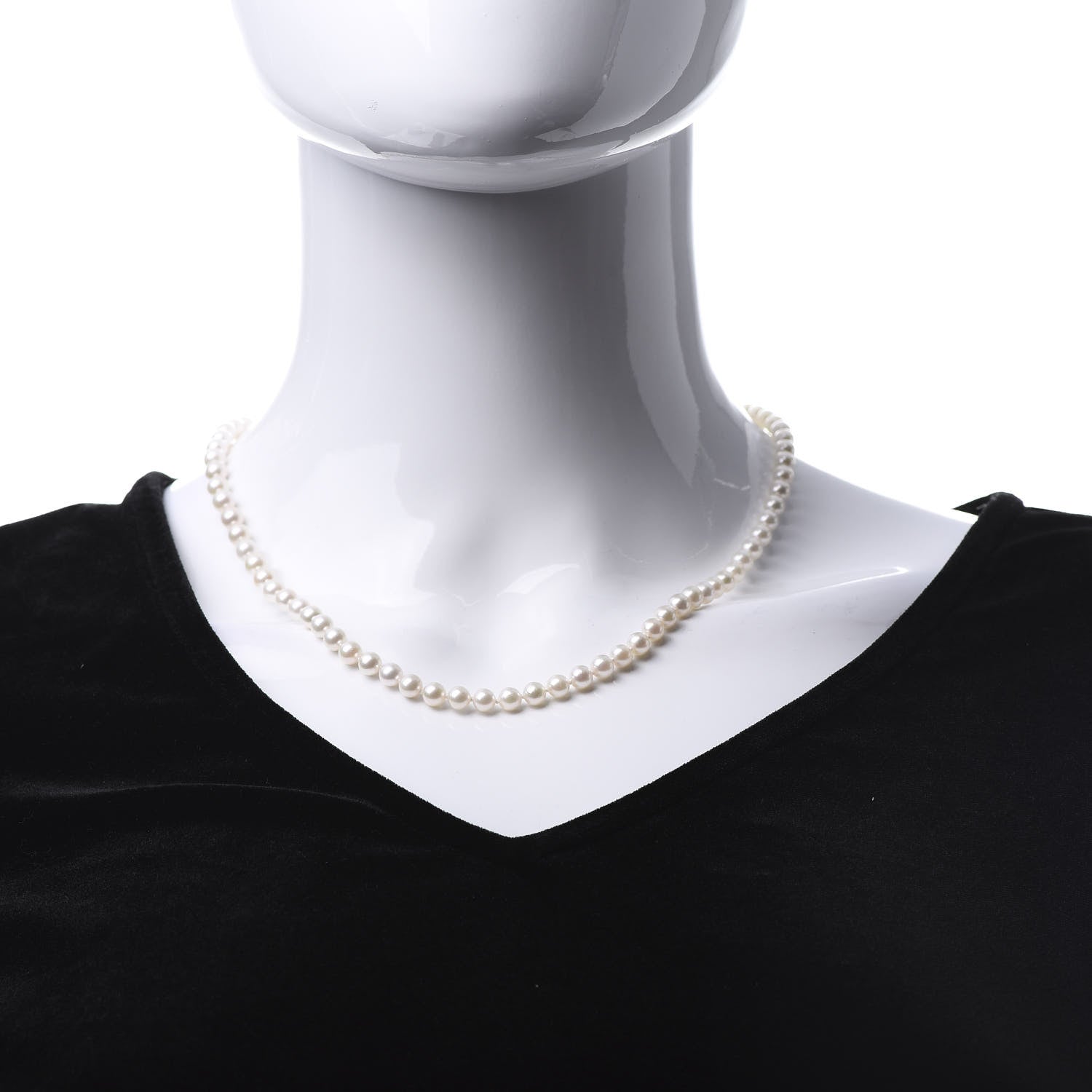 Mikimoto 18K Yellow Gold Akoya Pearl 5-5.5mm Strand Necklace 18" 2 of 5